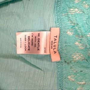 Gorgeous lace teal top